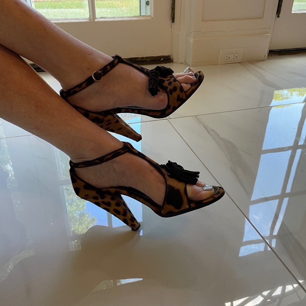 Yves Saint Laurent Leopard Heels